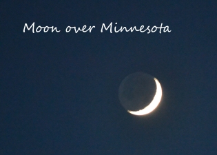 Moon over Minnesota